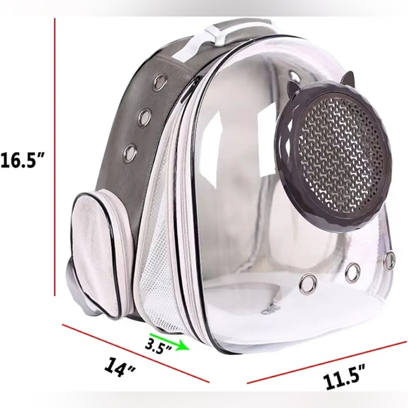 Expandable Cat / Small Pet (puppy) Carrier Backpack - Picture 2 of 8